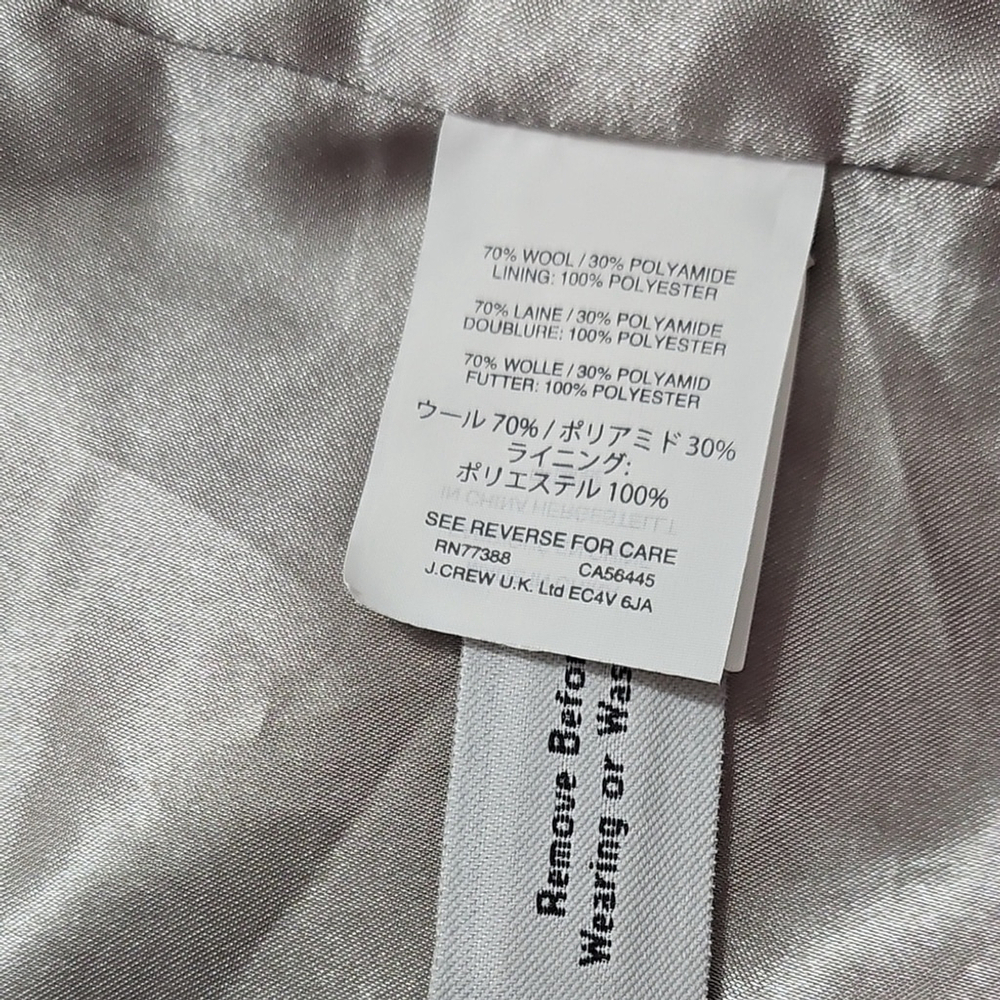 J. Crew Gray Italian Wool Cocoon Jacket - Picture 7 of 11